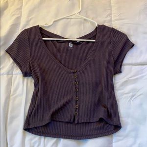 Purple crop top from Pacsun!